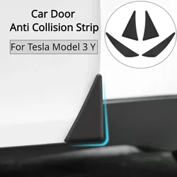 For Tesla Model 3 Y Car Door Anti Collision Strip Door Protection Edge Protector Styling Moulding Strip Rubber Scratch Bumber