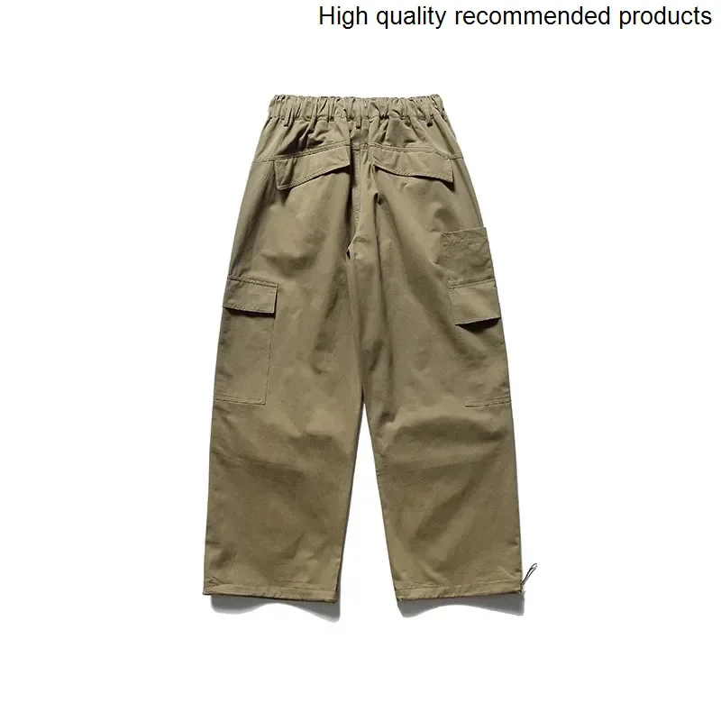 

Streetwear Casual Men Fashion Loose Folds Wide Leg Paratrooper Pants Cityboy Outdoor Sport Cargo Baggy Pants Unisex Trousers