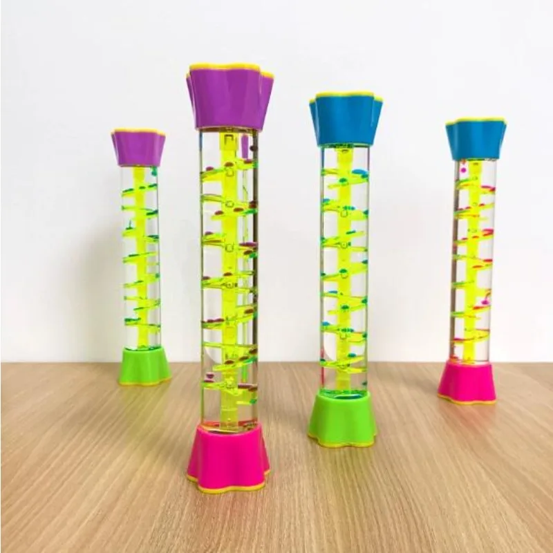 Sablier colonne centrale plateau tournant goutte d'huile sablier gelée couleur loisirs Daze fuite d'huile artisanat de décoration tours de magie jouets de magie