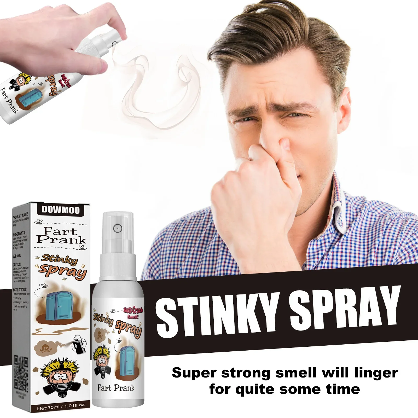 30ml Stink Spray Persistent Odor Entertainment Spoof Odor Relief Toys Liquid Spray