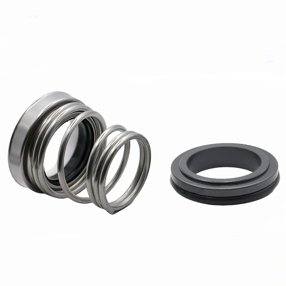 Water Pump Mechanical Shaft Seal,1Pcs 155 Series,CE-G-NBR,SiC-SiC-FKM,10/11/12/13/14/15/16/17/18/19-40mm,With Single Coil Spring
