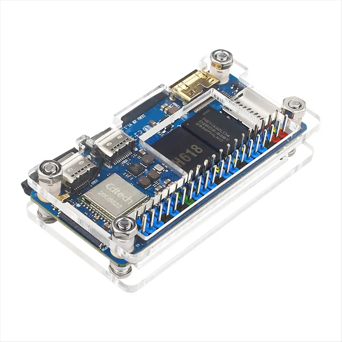 BoMaSA72Z For Zero 2W Development Board 4GB RAM+Case DDR4 Mini PC Allwinner H618 WiFi5 Bluetooth5.0 Supports 4K 60FPS
