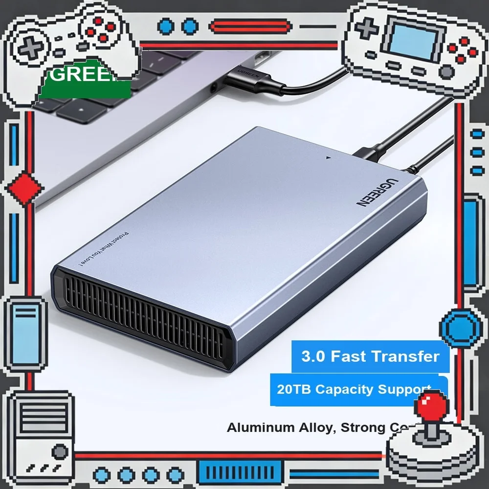 UGREEN CM588 Docking Station Adapter Metal 2.5/3.5 Inch SATA External Hard Drive Enclosure 90619.