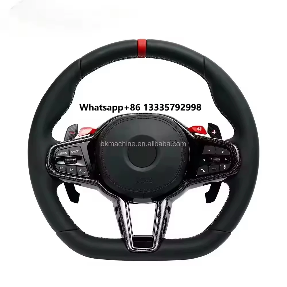 

Fit for BMW G20 G28 G29 G30 G32 G38 G11 G12 G05 G01 G02 G03 G04 G07 G8 G80 G81 G82 M3 M4 M5 M6 LED Carbon Fiber Steering Wheel