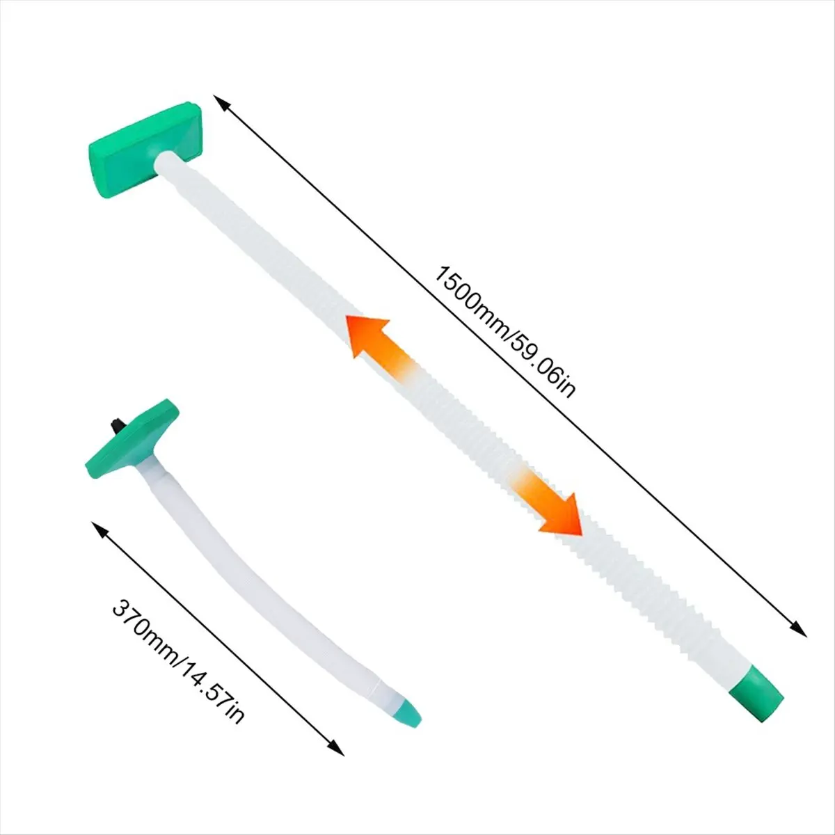 #08J car air conditioning extension hose,Universal Car Air Conditioning Vent Extension Hose,White & Green (White & Green)