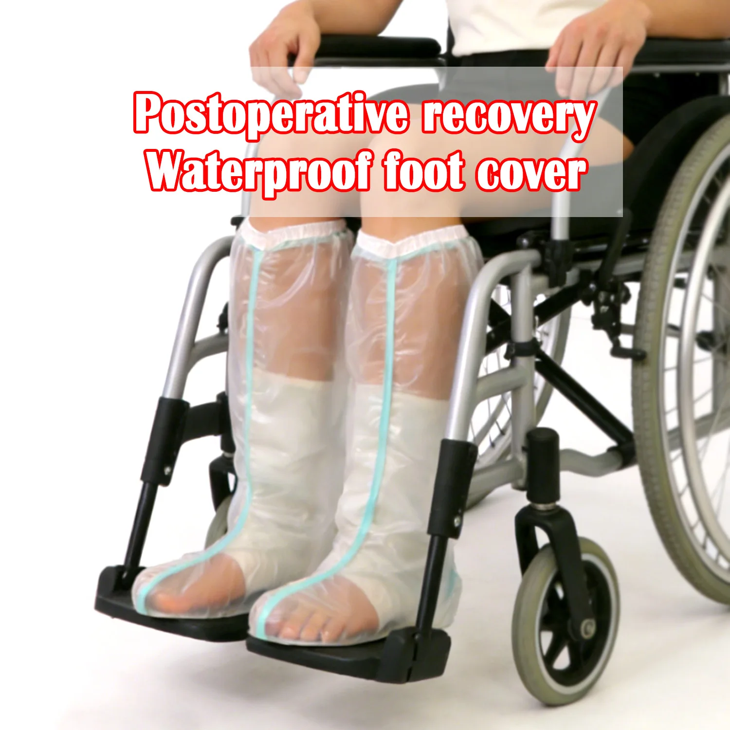 

Waterproof Foot Cast Cover Reusable Elastic Ankle Wound Protector for Adults Postoperative Reusable Ankle Wound Protector