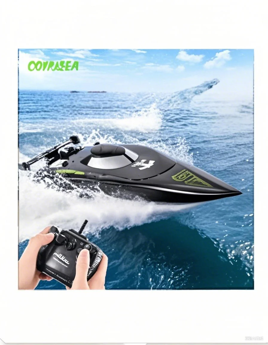 الموديل 805: قارب سباق عالي السرعة مزود بمحرك مزدوج 2.4G، مقاوم للماء بقناتين، 30 كم/ساعة – هدية مثالية للأطفال