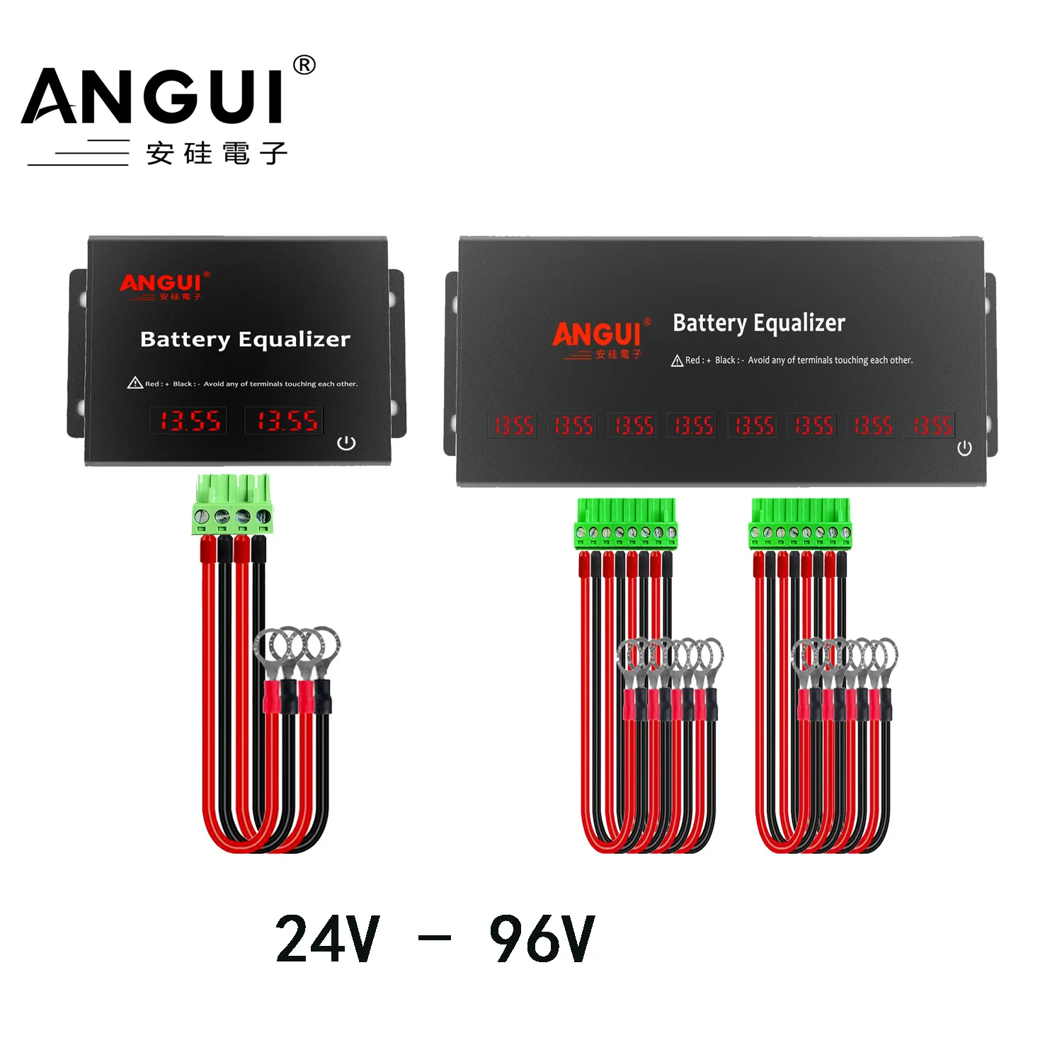 ANGUI   KBM108S  KBM107S   with Touch Switch Voltage Controller Connect LED Display 12V 24V 36V 48V 60V 72V 84V 96V