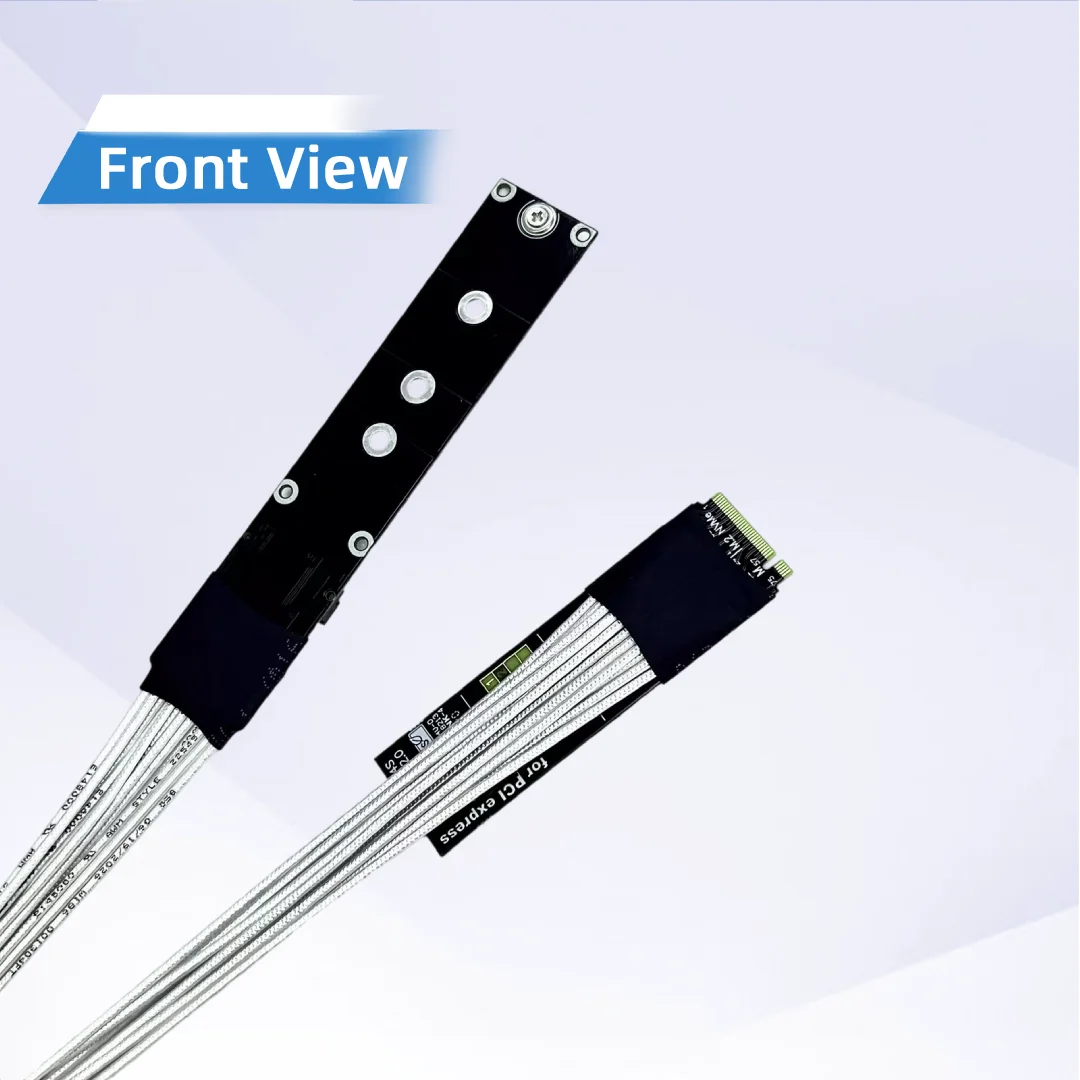 ADT-Link 128Gbps PCIe 5.0 x4 M.2 NVMe SSD Extension Cable Gen5 High‑Speed Lossless High‑Temperature Resistant  22110 Adapter