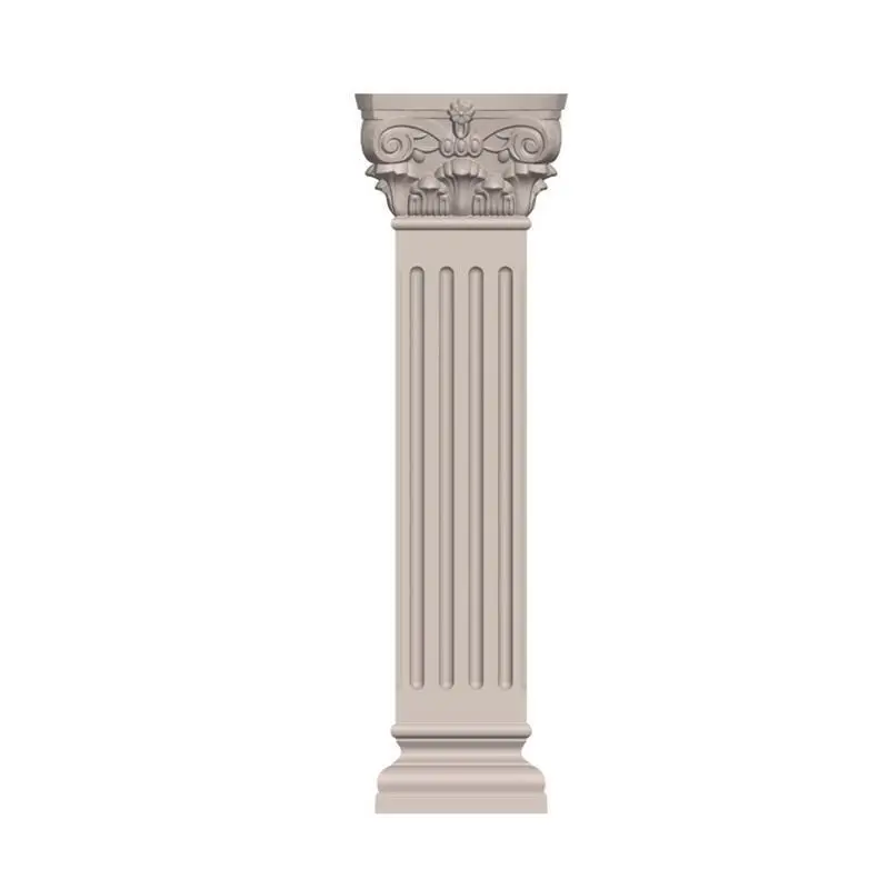 Villa Gate Cement Square Pillar Decoration Modeling Building Template