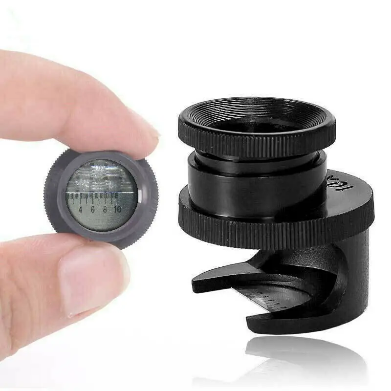 

Magnification 8X Pocket Cylinder Thread Counter Magnifier Linen Tester Print Magnifying Glass Optical Scale Portable Jewel Loupe