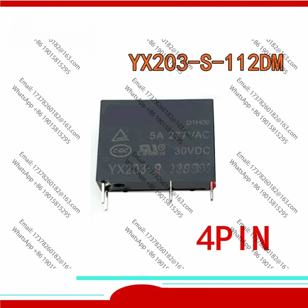 

20PCS 100%Original New relay YX203-S-112DM 5A 12VDC 1 normally on instead of HF46F/12-HS1