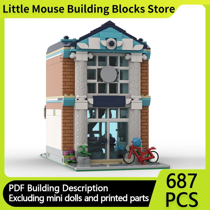 

Street View Model MOC Building Bricks City Activity Center Modular Technology Gifts Holiday Assemble Children Toys Suit