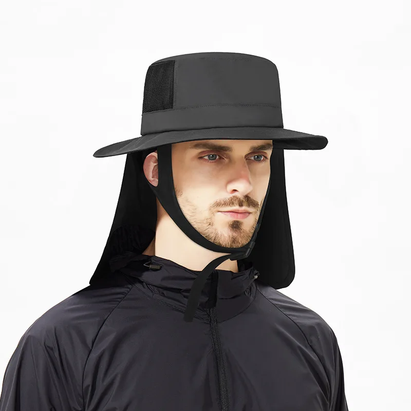 Unisex Sommer Outdoor Surf- und Wassersport Nackenschutz Sonnenschutz Schnelltrocknender Hut für Wandern, Klettern, Radfahren, Skaten, Angeln – Detail 2