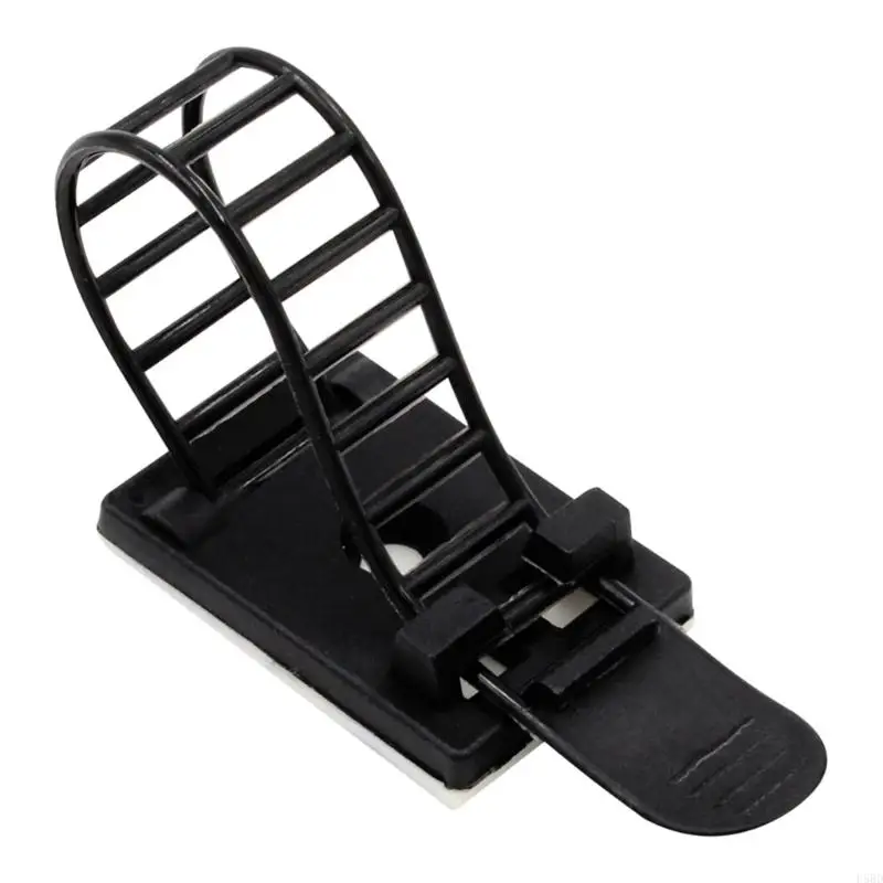 100Pcs Adhesive Cable Ties Clamp Nylon Cable Strap Ties Wire Clamps