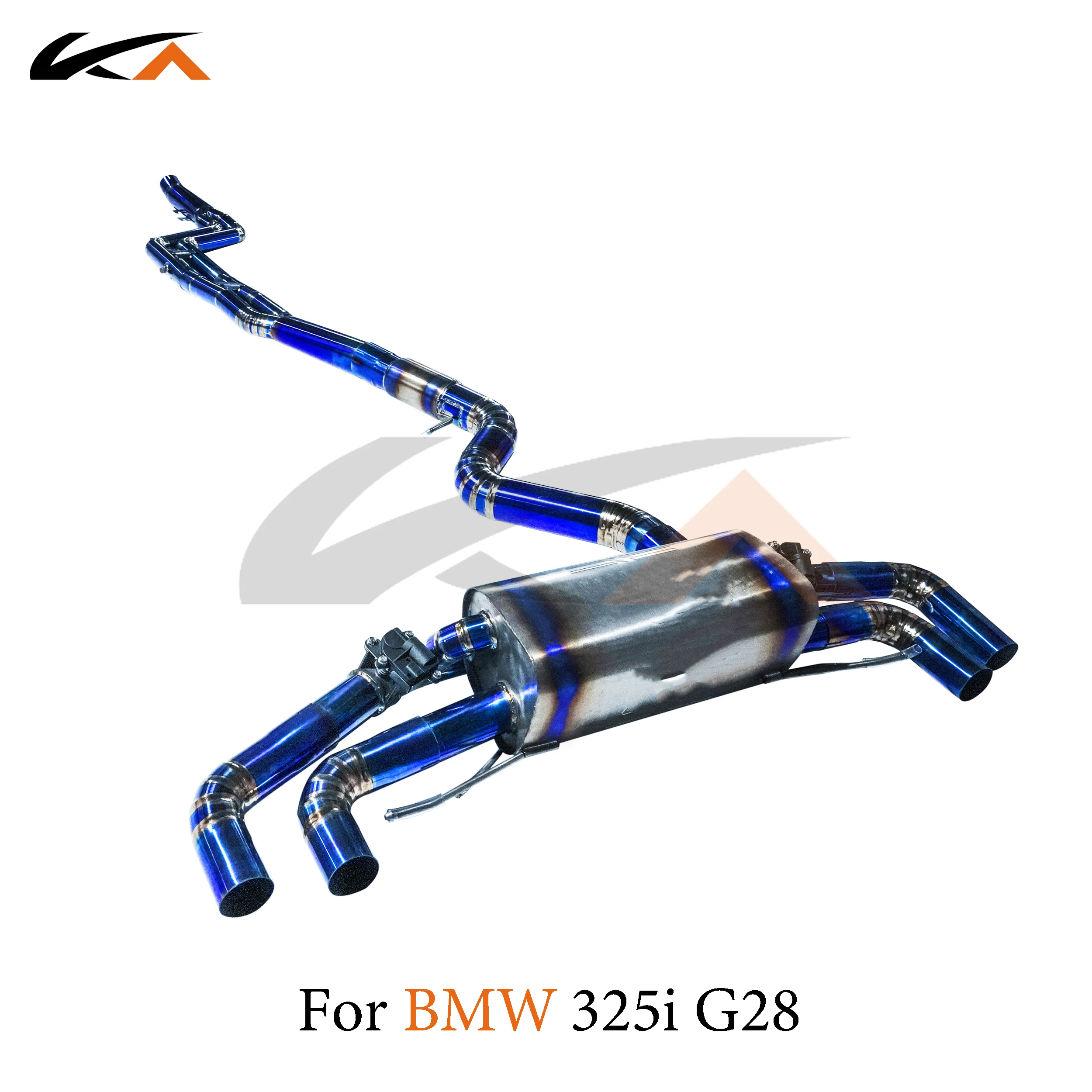 KA Tuning exhaust system parts titanium alloy catback for BMW 325i 330i G28 rear section performance muffler valve