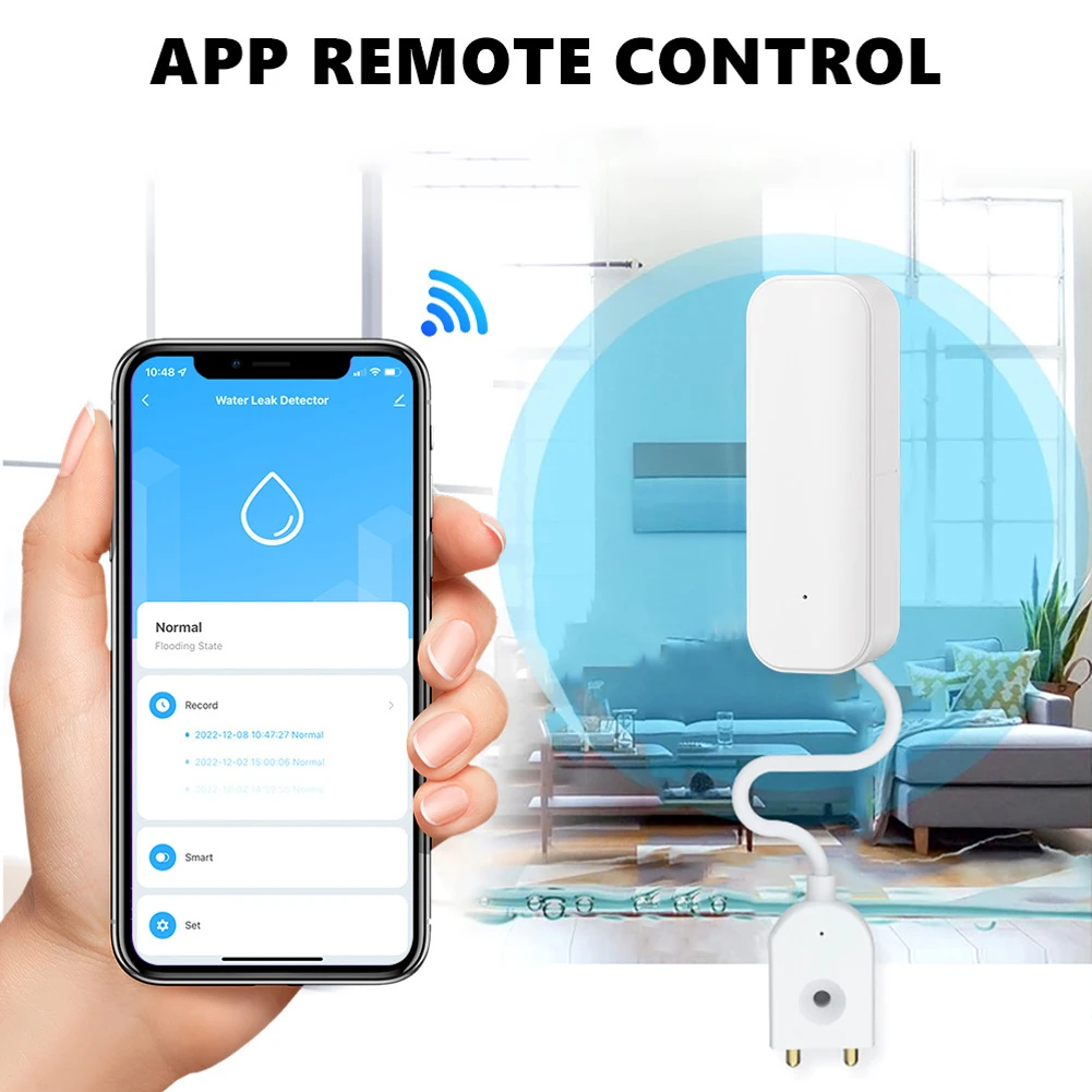 1 шт. умный датчик детектора утечки воды для Zigbee, защита от наводнения, безопасность для Tuya, для дома, простая установка