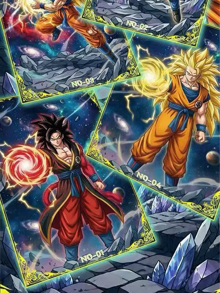 Dragon Ball Shenron 1st Series Metal Collectible Cards Gold Foil Holographic Anime Trading Cards Premium Collection Gift for Fan