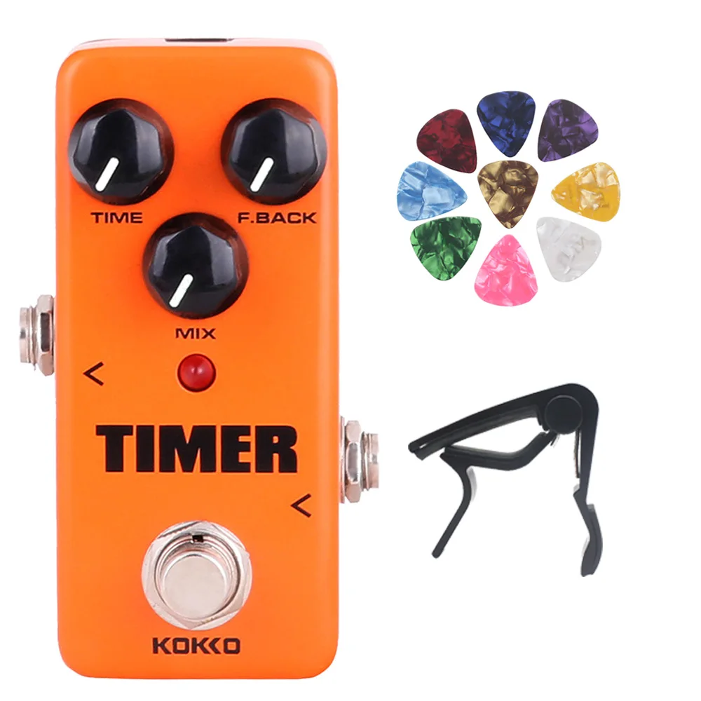 

KOKKO Timer Delay Electric Guitar Pedal FDD2 Mini Guitar Effector Guitarra Effects Musical Instruments Accessories & Parts