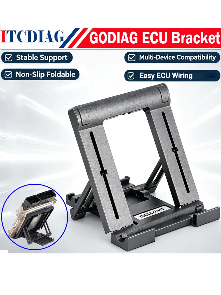 GODIAG Universelle ECU-Halterung für Einfache ECU-Verkabelung Unterstützt ECU-Prüfstandkabel ECU-Montagehalter ECU-Ständer Prüfstand-Befestigungswerkzeug – Detail 2