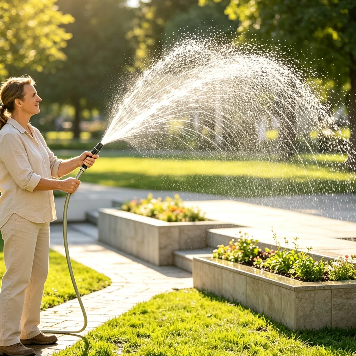 Garden Watering Spray Gun High Pressure Nozzle Water Jet Hose High-pressure Powerful Lawn Guns Vegetable Supplies the Long Range