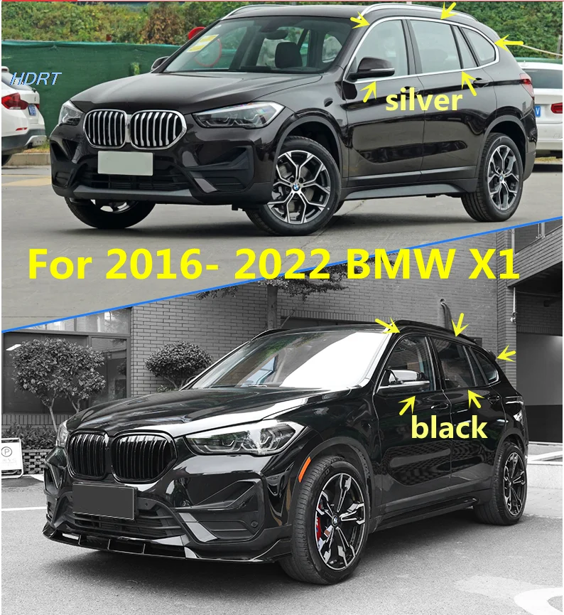 

Car Door Full Window Frame Sill Molding Trim Cover For 2016 2017 2018 2019 2020 2021 2022 BMW X1 F48 Car Styling