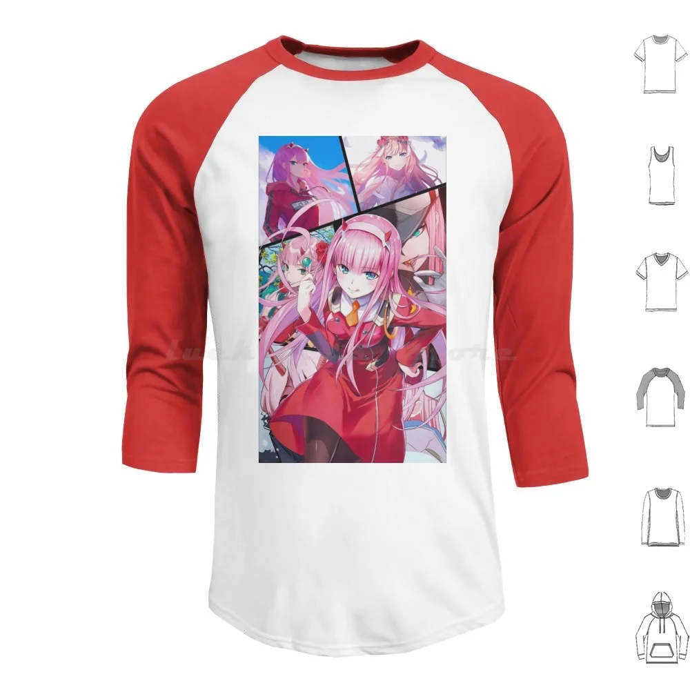 Poster Hoodies Long Sleeve Manga Collage Manga Weeb Japan Japanese Culture Anime Darling Franxx