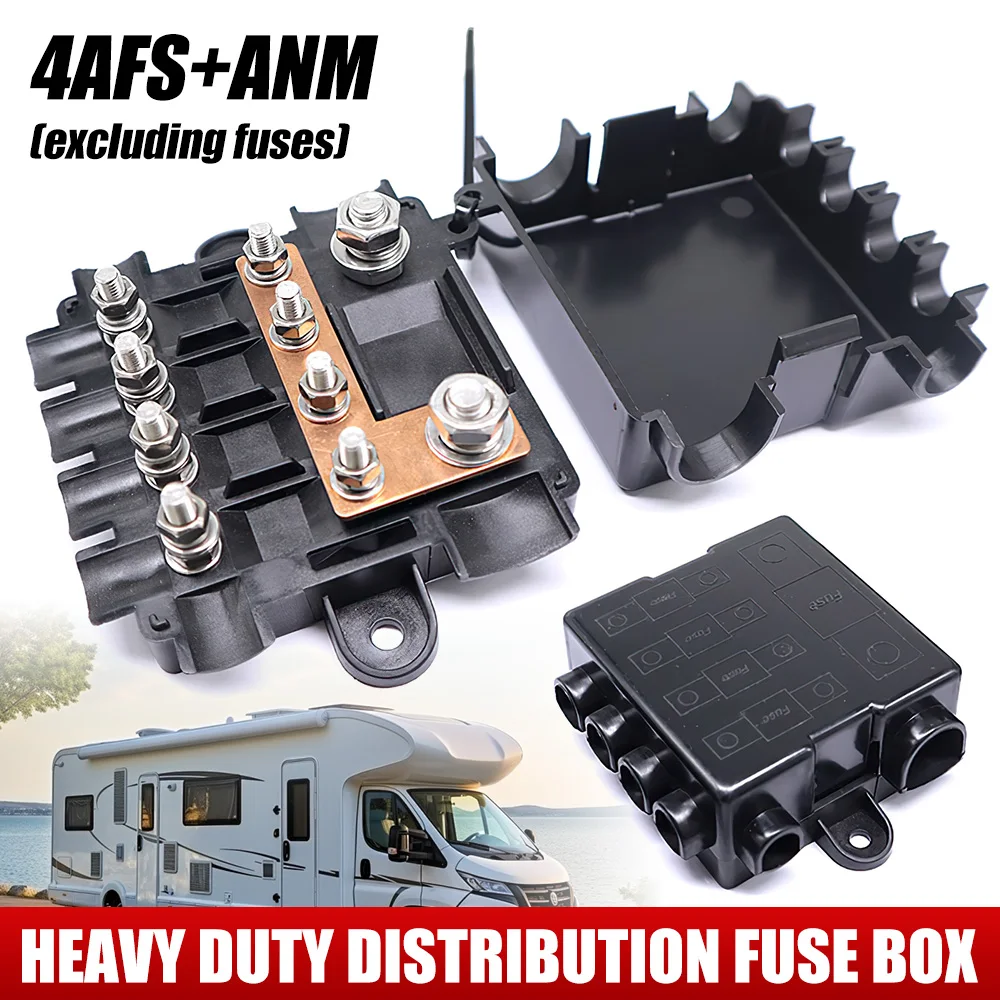 

Блок предохранителей распределения питания, 5-ходовой держатель предохранителей MIDI-way Mega и Midi 12 В-24 В для автомобиля, автомобильной лодки
