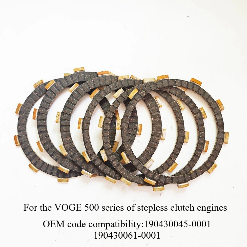 Clutch Friction Disc Plate Set Kit for LONCIN VOGE 525R 525AC DS525X 525RR 525DS CU525 for 500 series Sliding clutch engine