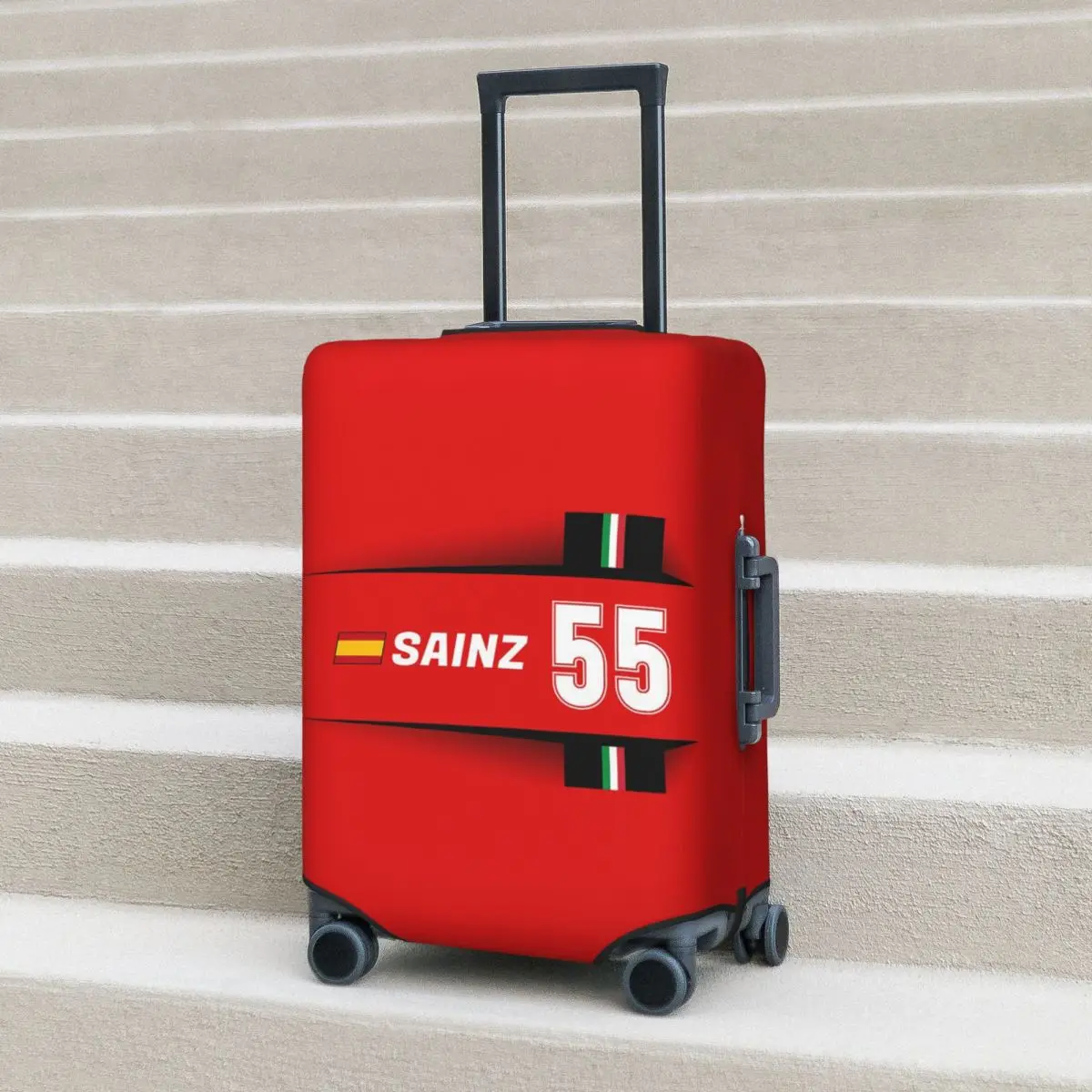

F1 2021 - # 55 защитных чехлов для чемодана Sainz, эластичных защитных чехлов для багажа для путешествий на 18–32 дюйма