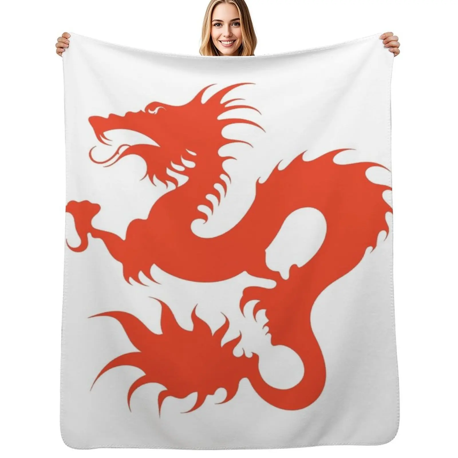 Dean Blunt ZUSHI Dragon Throw Blanket Anti Shedding Soft Fuzzy Blanket for Home