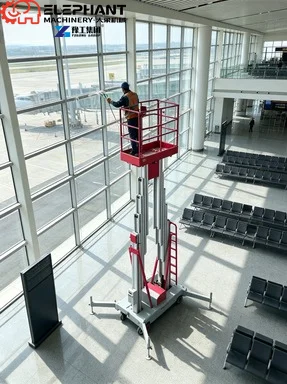 4-10m Single Column Moving Folding Aluminum Electric Aerial Work Platform Lift