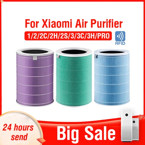 Para reemplazo Xiaomi purificador de aire 3H filtro Xiaomi Hepa filtro purificador de aire Xiaomi formaldehído purificador de aire 2S filtro