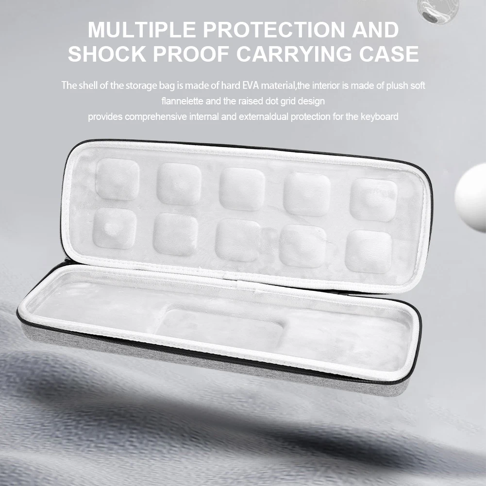 Hard Shell Carrying Case Shockproof Dustproof Waterproof Keyboard Bag for Logitech MX Mechanical Mini for Logitech MX Mechanical