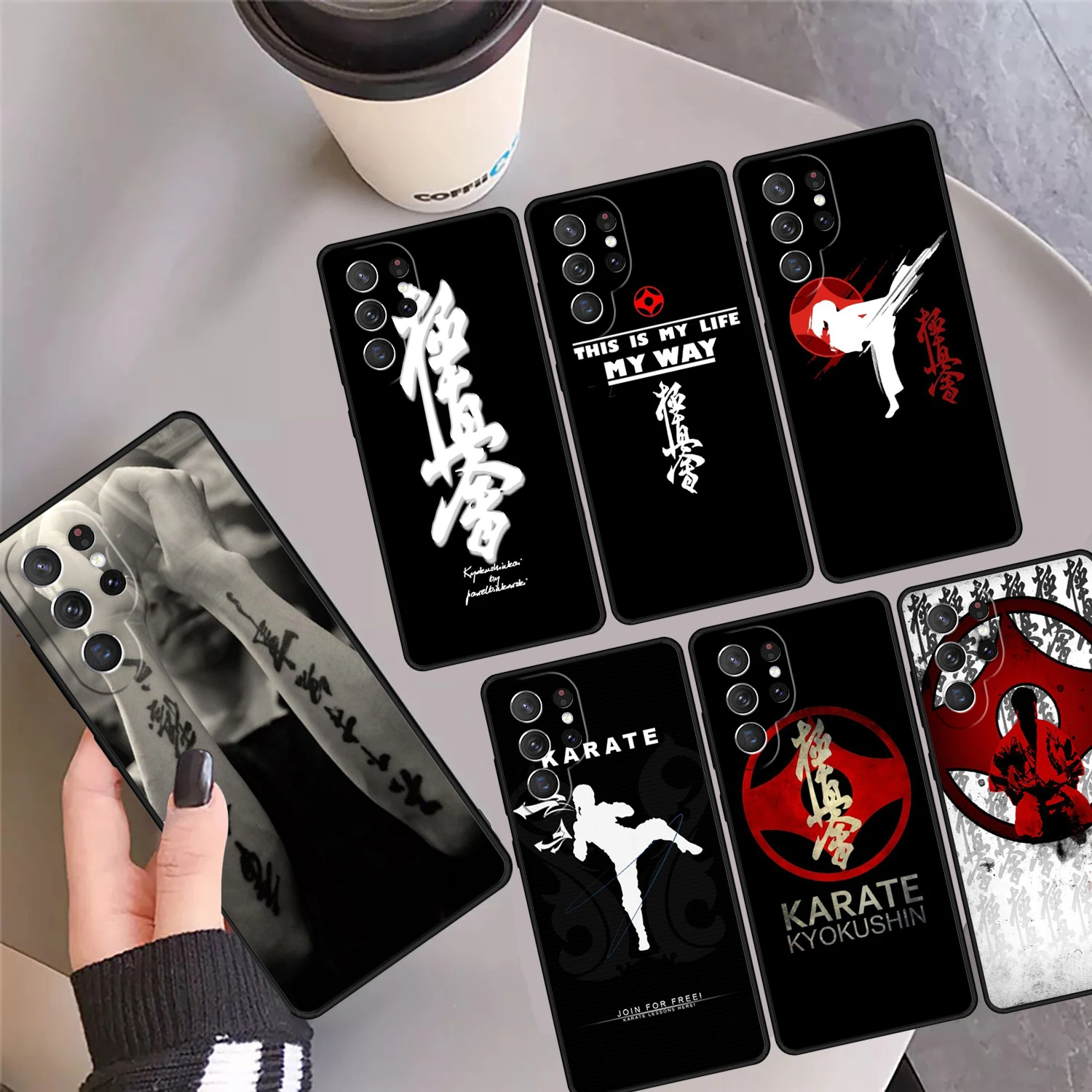 

Чехол для телефона Kung Fu Oyama Kyokushin Karate для Samsung Galaxy S24 S25 Ultra S23 S22 Plus S21 FE S20 Note 10 20 Pro