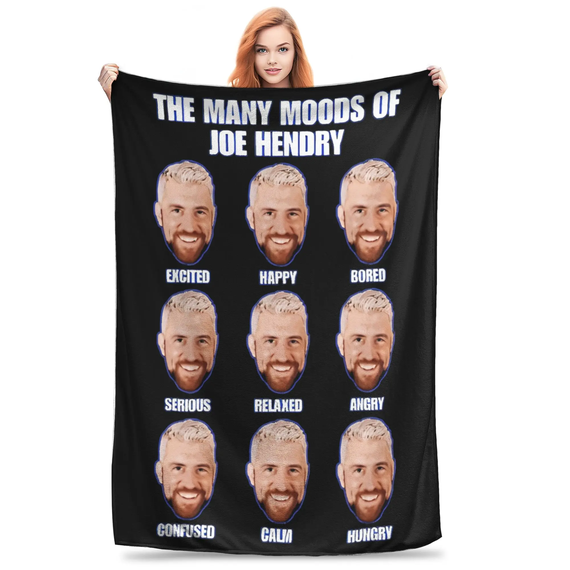 Super Soft Novelty I Believe In Joe Hendry Throw Blanket Premium Fleece Flannel Lightweight Bed Blanket Cozy Fluffy Blankets #1