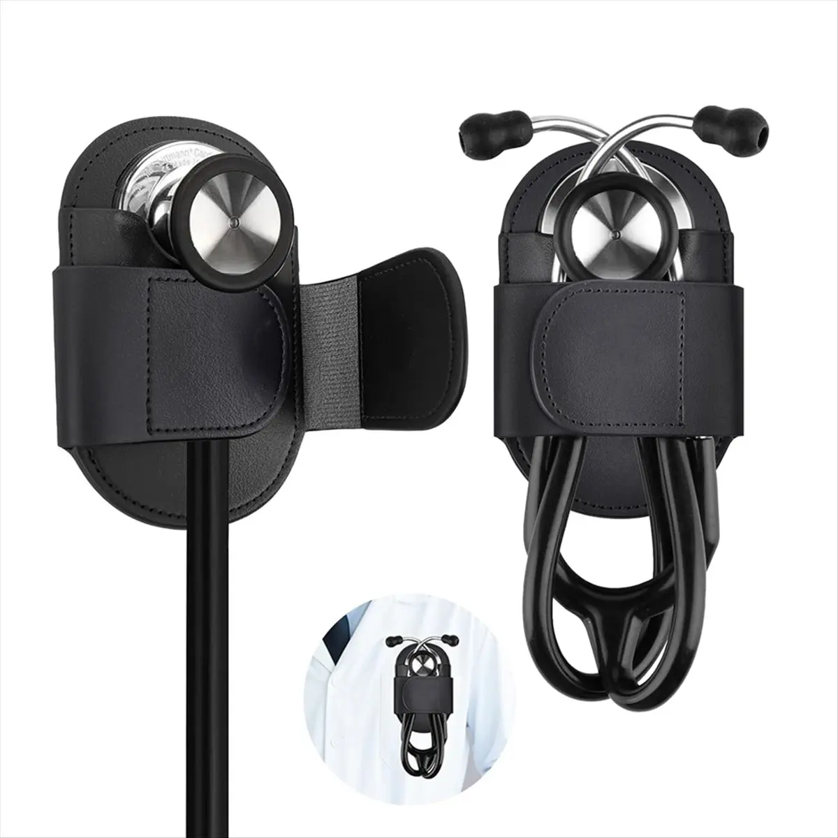 Clip de support de stéthoscope magnétique fiable, Clips de stéthoscope en cuir, support de stéthoscope Portable pour médecins, i