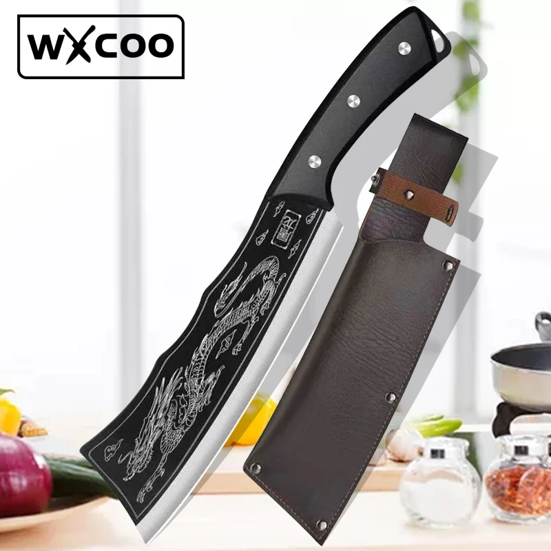 Stainless Steel Kitchen Butcher Meat Cleaver Knife Hand Forged Slicing Cooking Knives Bone Fish Chopping Knife Kitchen Slicing