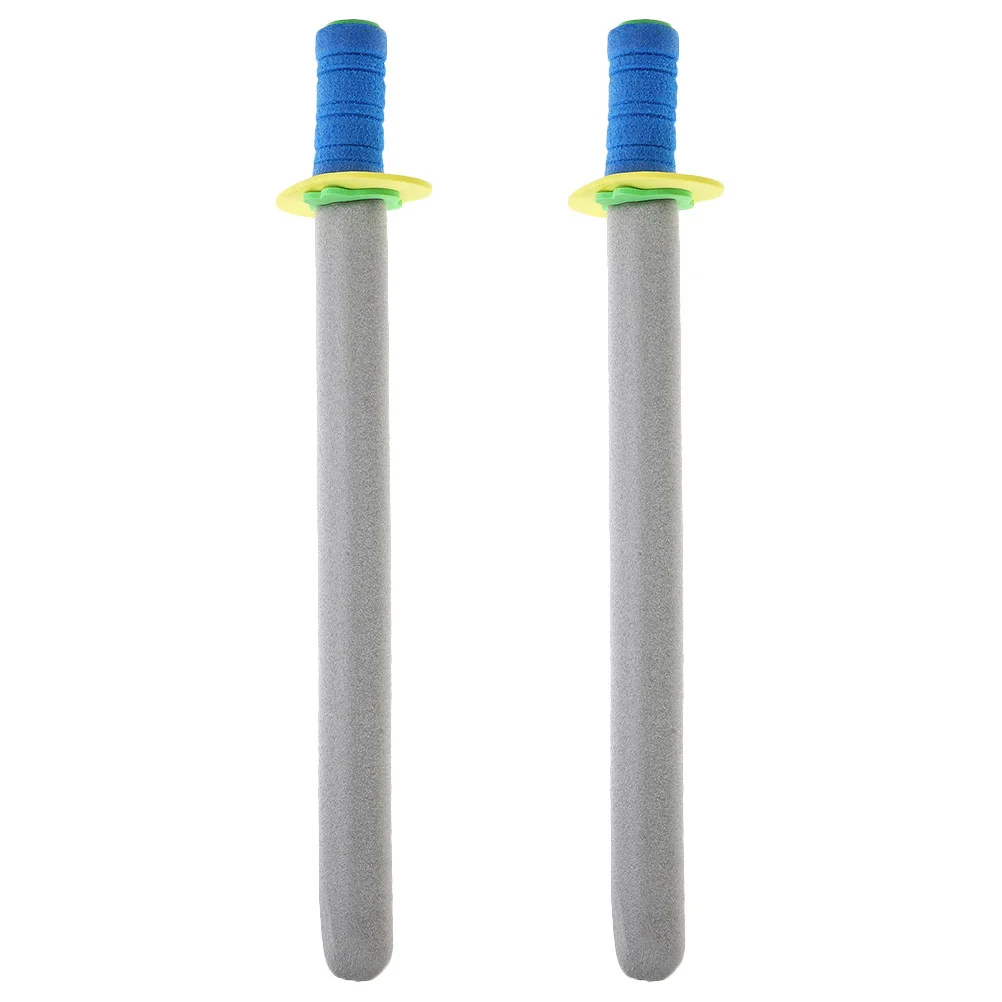 2 Pcs Props Fencing Foam Sword Child Toy Light Sabers for Kids Padded Sparring Kindergarten Performance