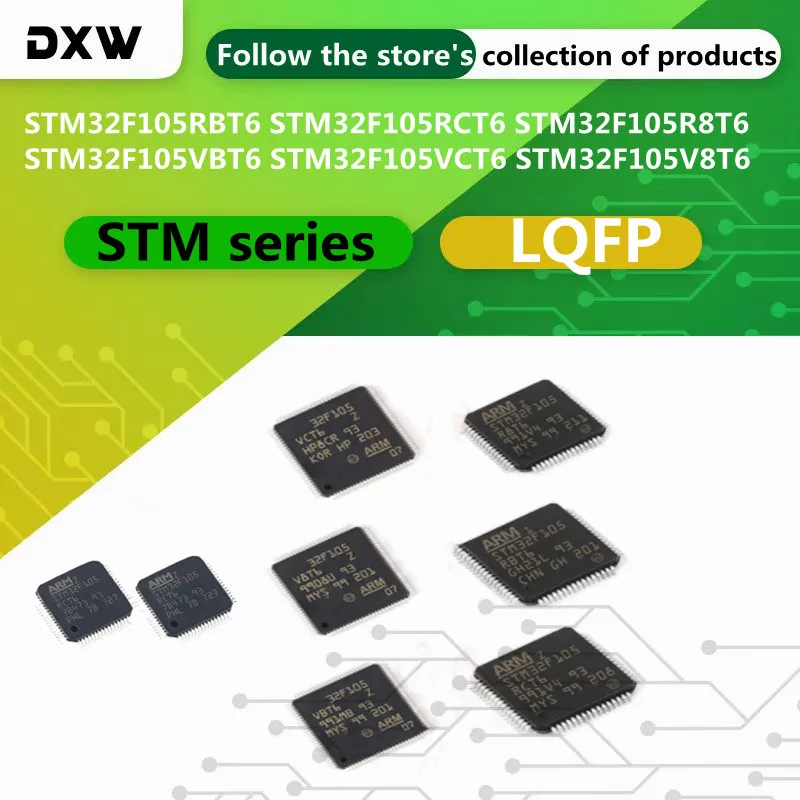 1PCS/Lot STM32F105RBT6 STM32F105RCT6 STM32F105R8T6 STM32F105VBT6 STM32F105V8T6 STM32F105VCT6 STM32F105 STM32 LQFP