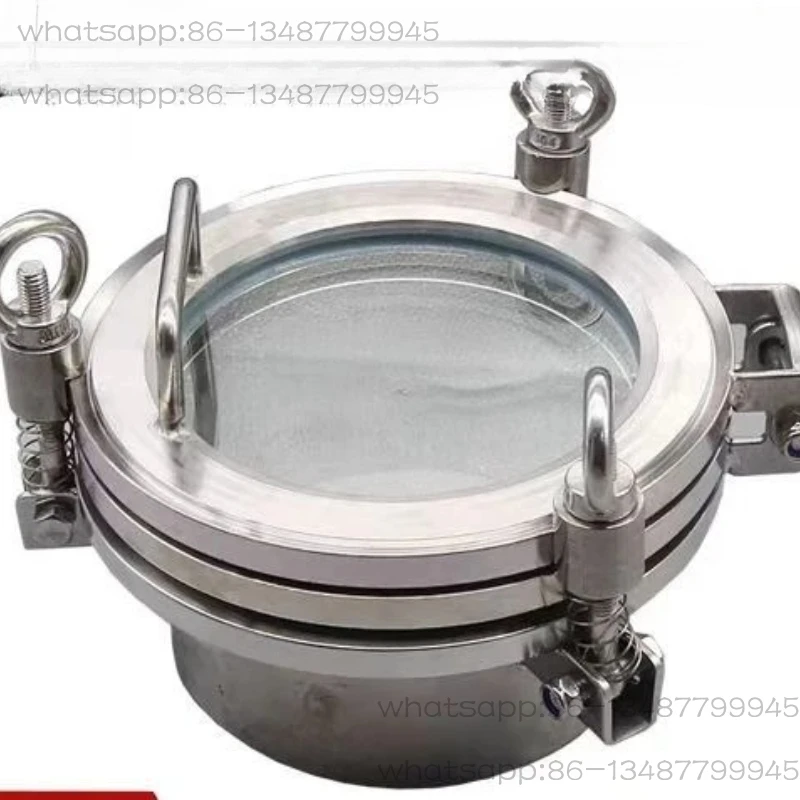 

Фланцевое зеркало с ручным отверстием из нержавеющей стали, трехсекционное зеркало с быстрооткрывающимся прицелом, стеклянный люк с быстрой загрузкой