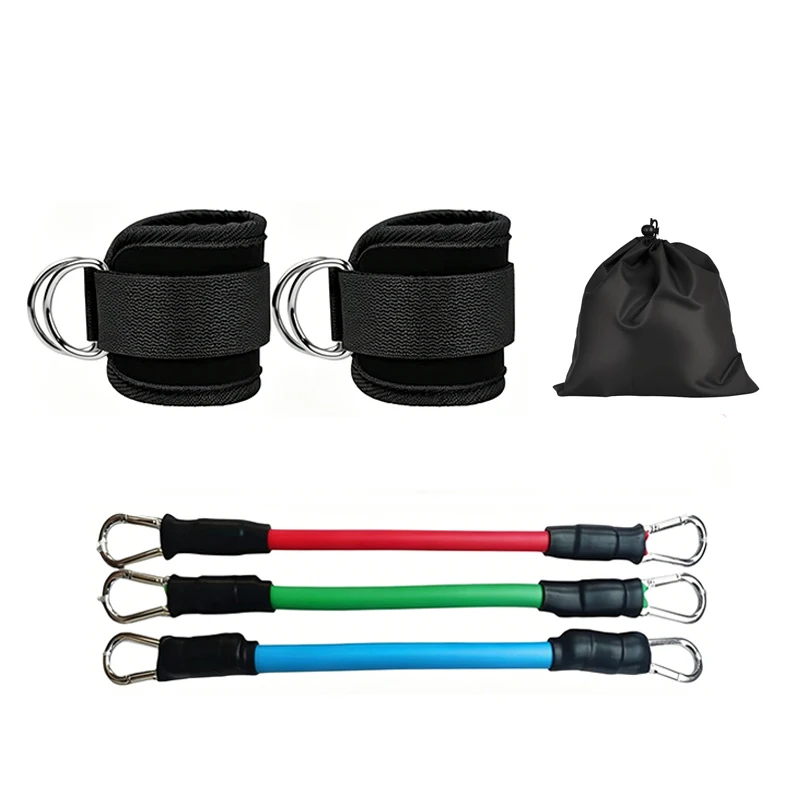 Ankle Strap For Cable Machine With Resistance Bands Set Adjustable Glutes Legs Fitness Workout Equipment Portable Home Gym