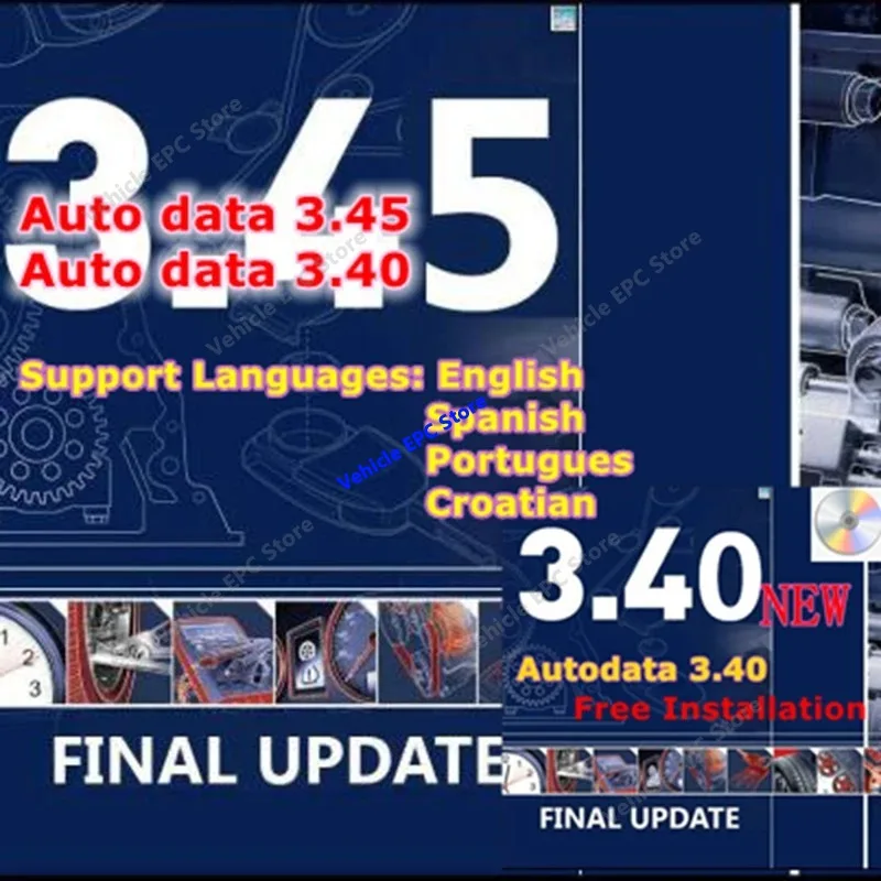 2026 Hot Autodata 3.45 3.40 Auto Car Repair Diagnosis Software Wiring Diagrams Data Automotive Repair Equipment Diagnostic Tool