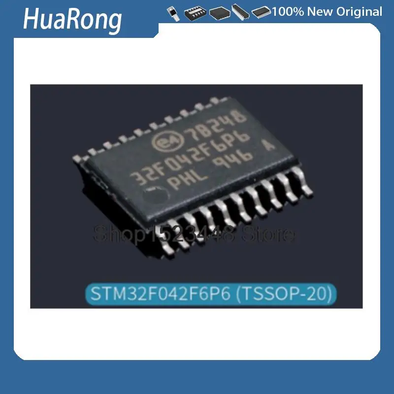 5pcs/lot New import original STM32F042F6P6 STM32F042 32F042 32F042F6P6 In Stock  TSSOP-20