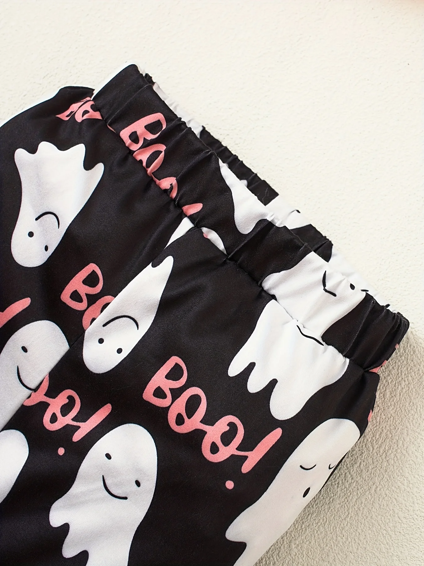 Baby Halloween Süßes Print-Set mit ausgestellten Ärmeln & ausgestellter Hose, 2-teiliges Set, Kleinkind-Party-Outfit mit langen Ärmeln – Detail 5