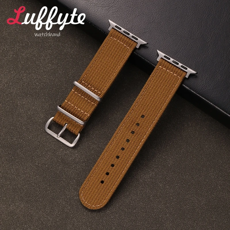 

Men's and Women's Nylon Smartwatch Strap for Apple Watch Bands 38/40/41/42/44/45/46/49mm for Iwatch 1-10 SE Ultra 2 Bracelet