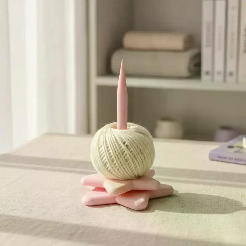 3D Printed Yarn Stand Holder Knitting Beginner Crochet Wool Ball Winder Tools Sewing Thread Spool Wool Ball Winder Tool