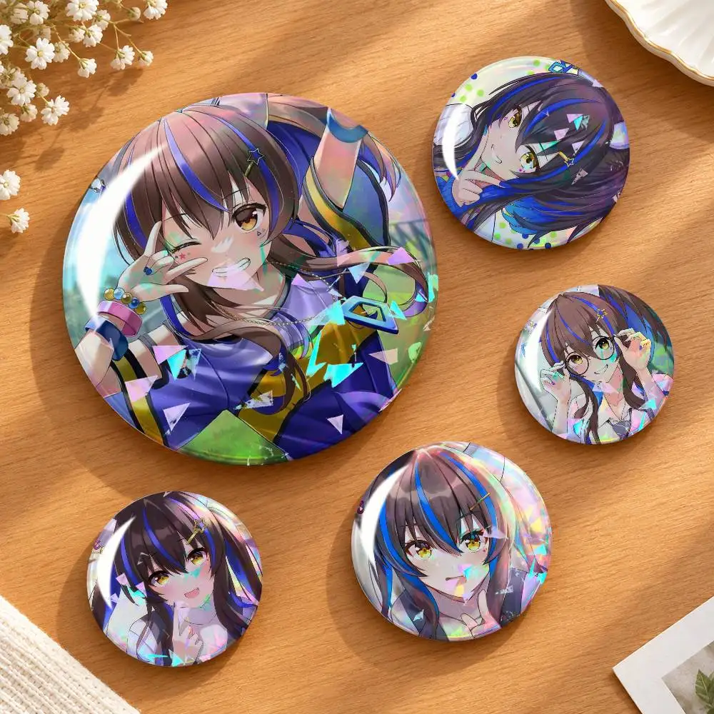 D-Daitaku Helios U-Umamusume Custom Tinplate Round Button Badge Pins Brooches