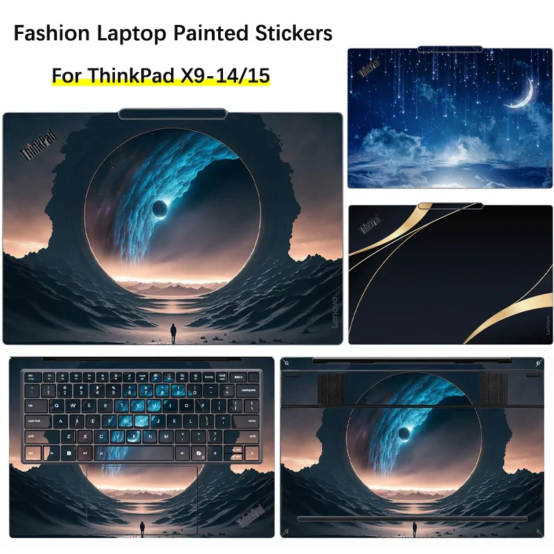 Fashion Laptop Painted Stickers for Lenovo ThinkPad X9-14 Gen 1 /X9-15 X9-15p Gen 1 Aura Notebook PC