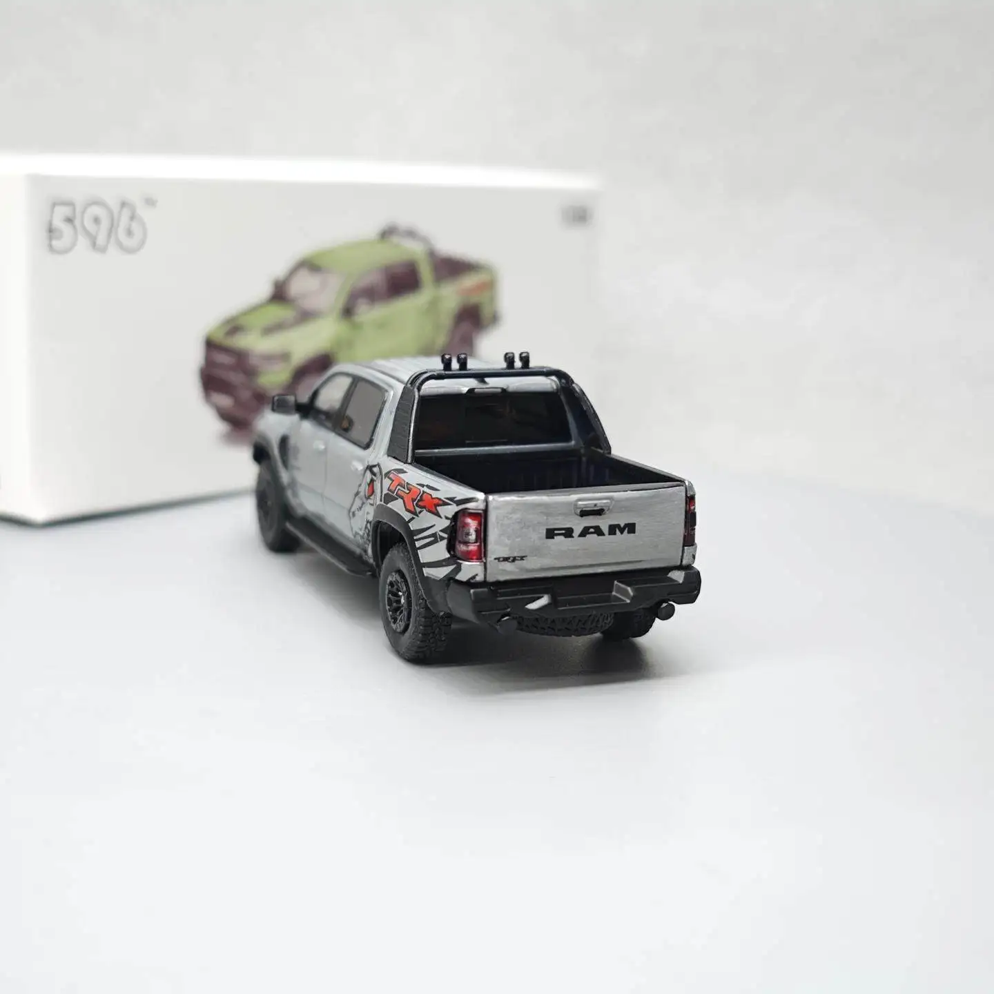 

596 1:64 RAM 1500 TRX Factory limited Simulation Car Model Alloy Toy Collection Decoration Ornament Gift